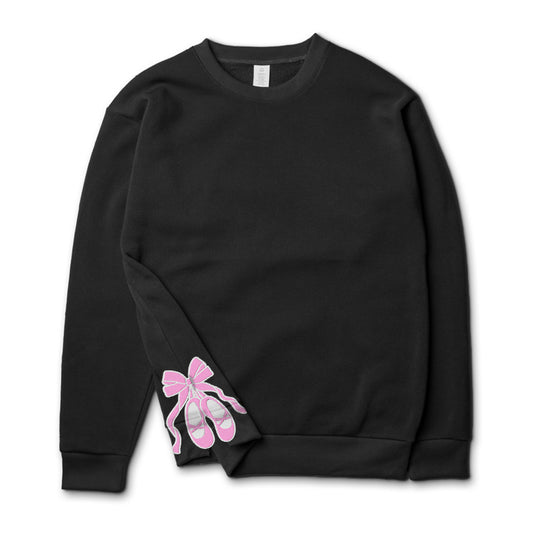 Side Bow Embroidered Sweatshirt