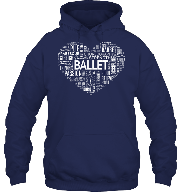 Ballet Passion Heart Hoodie