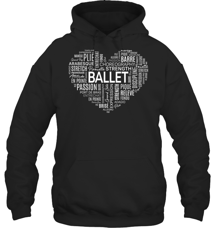 Ballet Passion Heart Hoodie