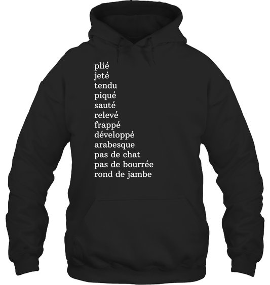 Ballet Dancer Terms Hoodie