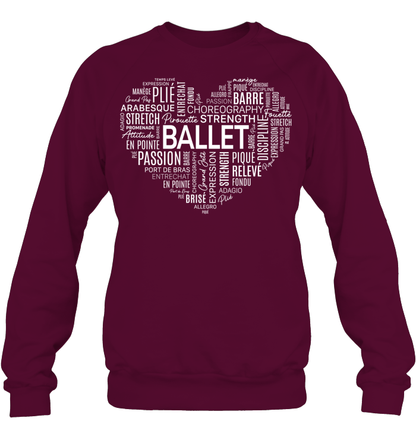 Ballet Passion Heart Sweatshirt