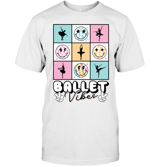 Ballet Vibes Smiley Face T-shirt