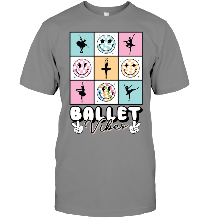 Ballet Vibes Smiley Face T-shirt