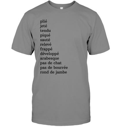 Basic Ballet Terms T-shirt