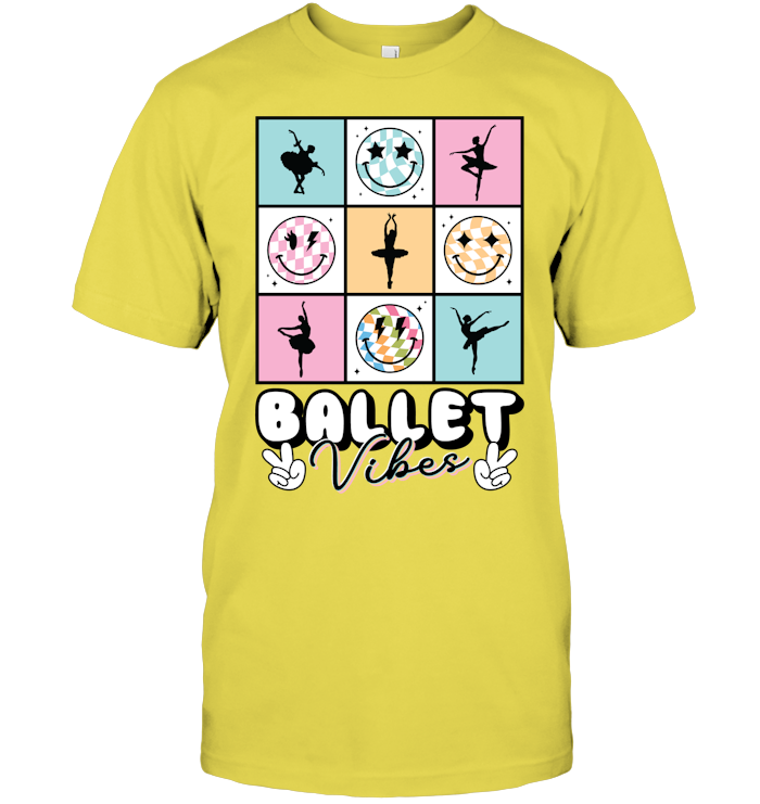 Ballet Vibes Smiley Face T-shirt